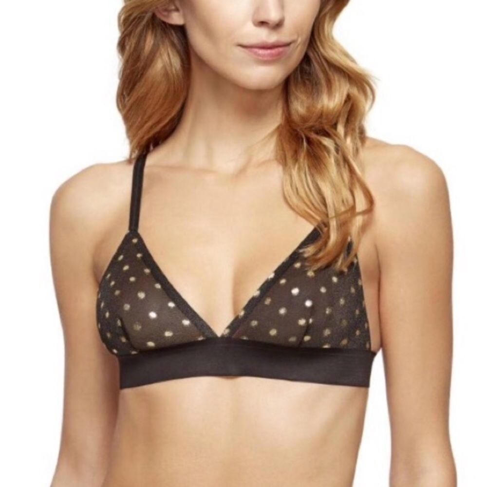 Sam Edelman Mesh Dot Bralette NEW